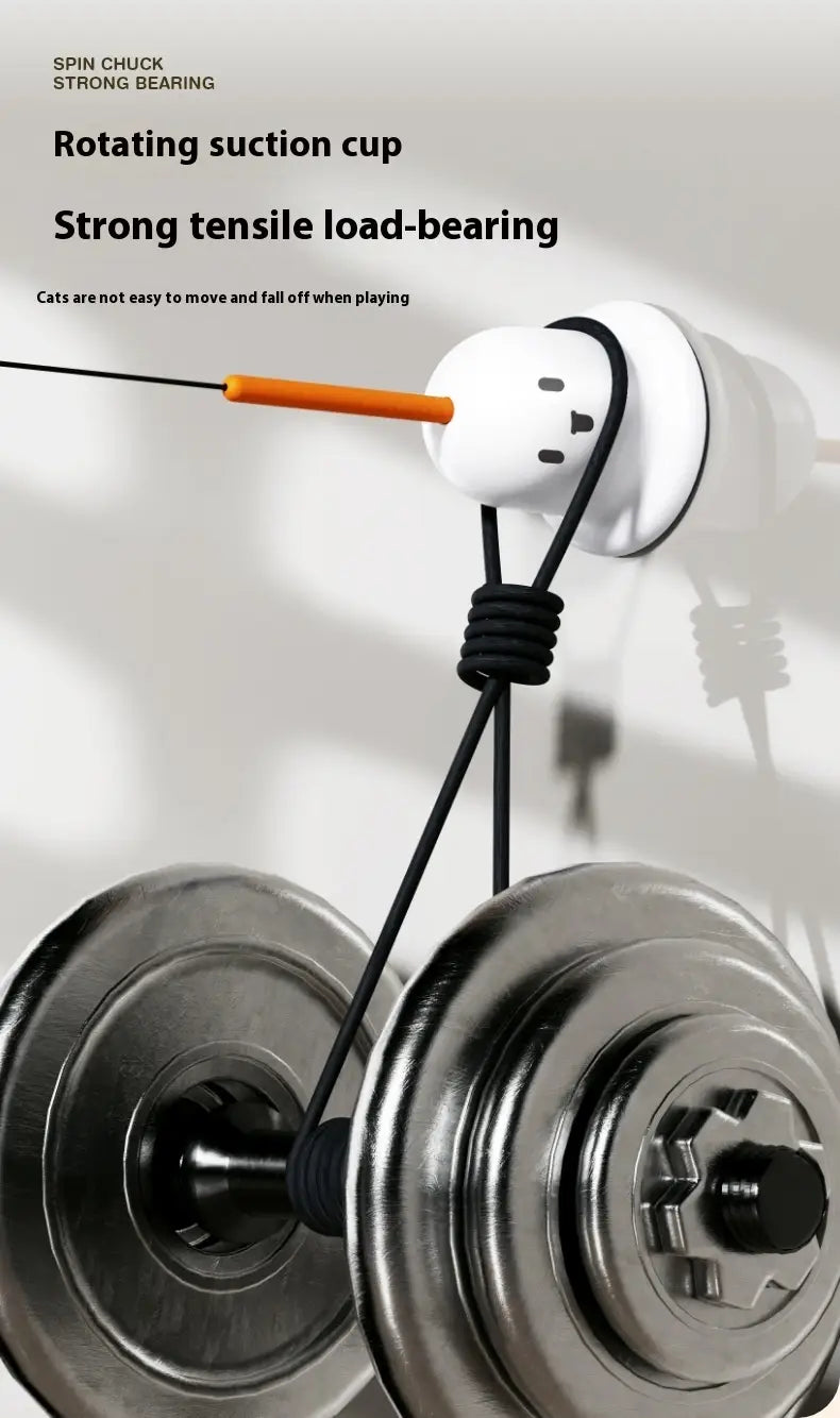 Kattet teaser leketøy med fjær frisk grønn ziplock -emballasje for interaktiv lek