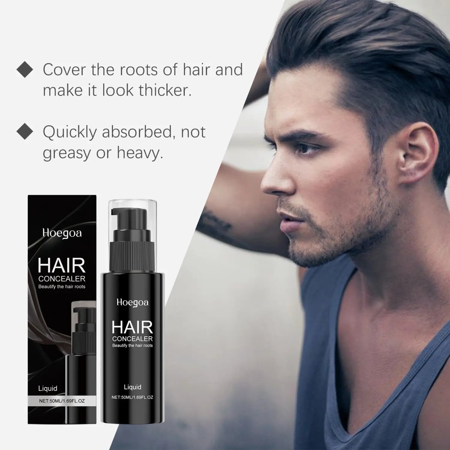 Concealer lichid pentru păr pentru subțierea cu acid hialuronic 50 ml