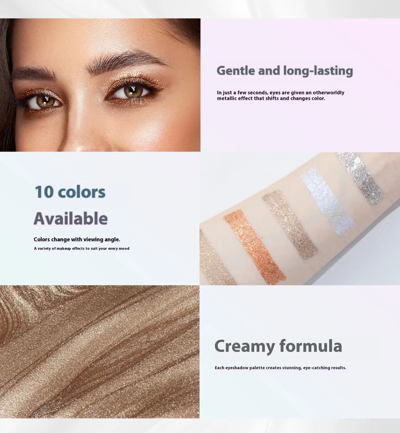 Multi Color Eye Shadow Palette Long Lasting Matte and Shimmer Shades 5ml