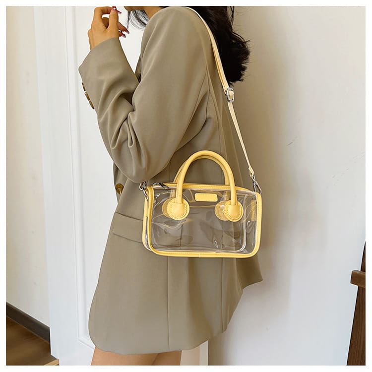 Liten plastreisekoffer Skulderveske for kvinner barn håndbagasje 23cm