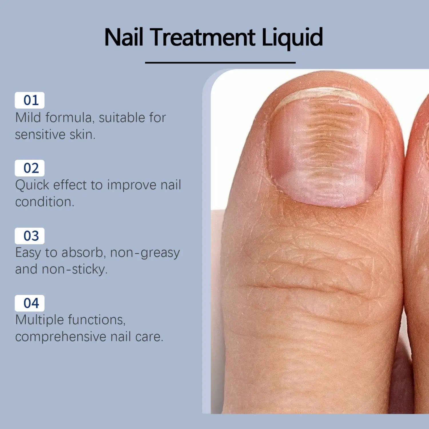 Gentle Moisturizing Repair Nail Care Solution for Glossy Bright Nails