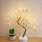 LED Night Light Mini Christmas Tree Copper Wire Garland Lamp för barn hem sovrum dekoration dekor fairy ljus semesterbelysning