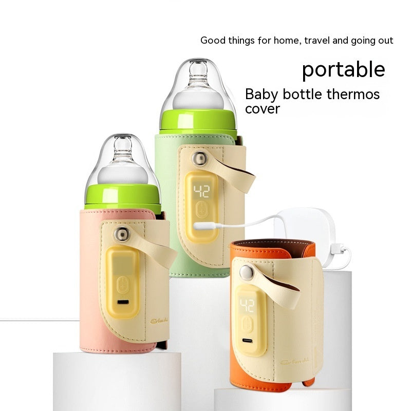 Constant Temperature Baby Heating Insulating Milk Bottle Night Out Portable Heat-holding Bottle Cover - Keep Milk Warm