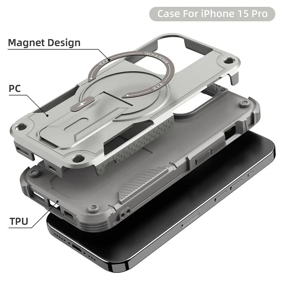 Magnetic Invisible Bracket for Phone Compatible with iPhone Models