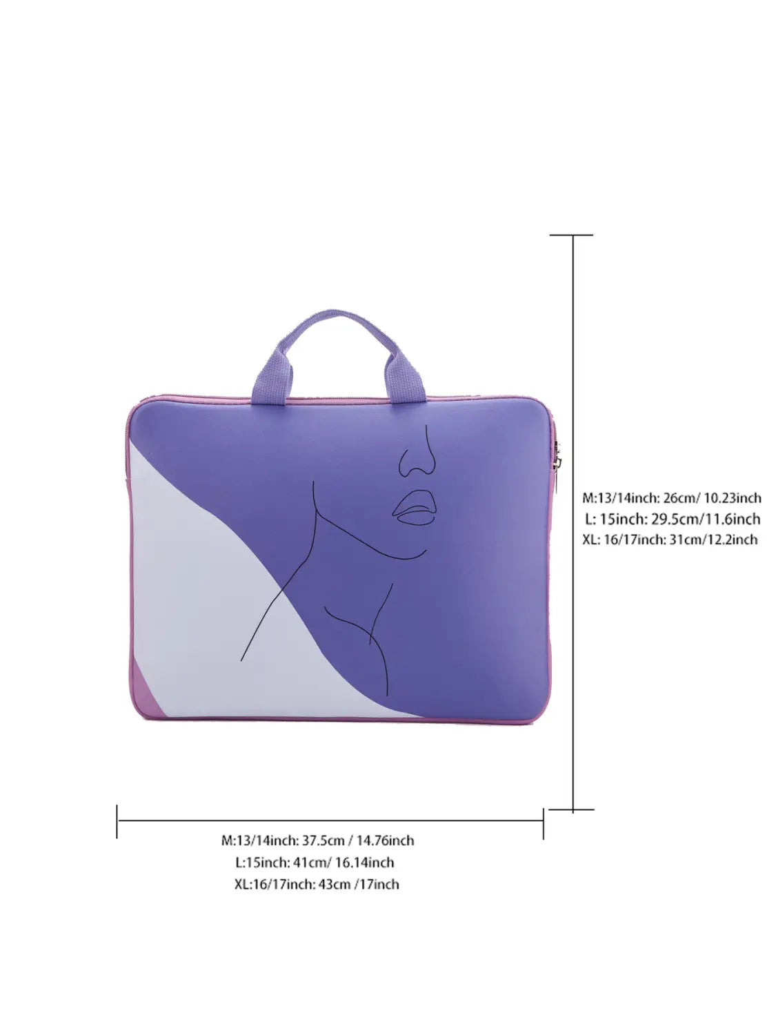 Anti-Cut Laptop Sleeve Case for Men and Women Polyester Fits 13 to 17 Inch