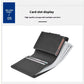 Men’s Short Automatic Pop-up Aluminum Alloy Card Package Anti-theft Swiping Anti-magnetic Card Cover Cassette