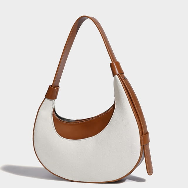 Bolso cruzado en forma de corazón Bolso suave PU de cuero con cremallera para mujeres