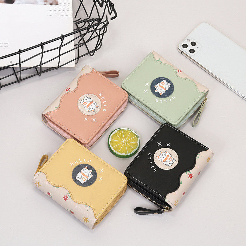 Women’s Fashion Simple Cute Patchwork Wallet - Cute Patchwork Wallet for Women Who Love Fun Fashion