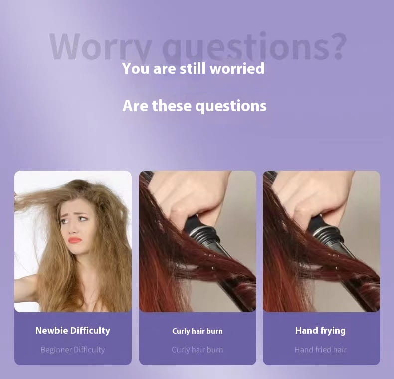 Wireless 32mm Automatic Hair Curler with Lithium Battery and Versatile Design