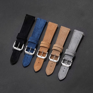 Suede Leather Strap Quick Release Watch Band - Suede Leather Strap for Quick Release Watch Band Fun