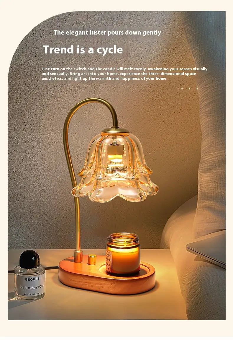 Creative Melting Wax Lamp with Aromatherapy Timing Dimming for Relaxation