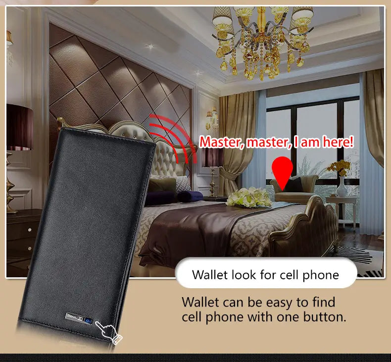 Leather Wallet with Two Fold Opening in Black for United States and CHF