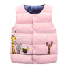 Children's hooded and down padded jacket - Pink