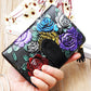 Fashion Women’s Leather Wallet Short - Chic Wallet That Blooms Like Your Style Fantasy