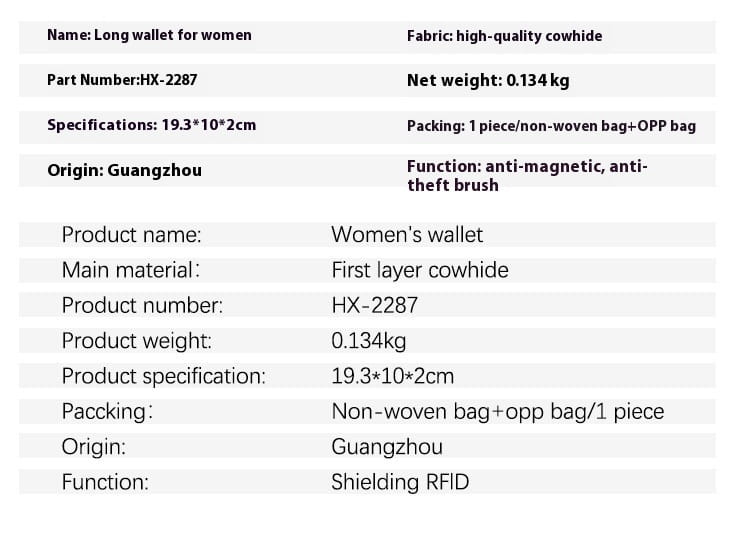 Portefeuille de support de carte en cuir avec blocage RFID et options de couleurs multiples