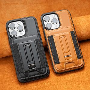 Suitable Card Holder All-inclusive Drop-resistant Mobile Phone Leather Case