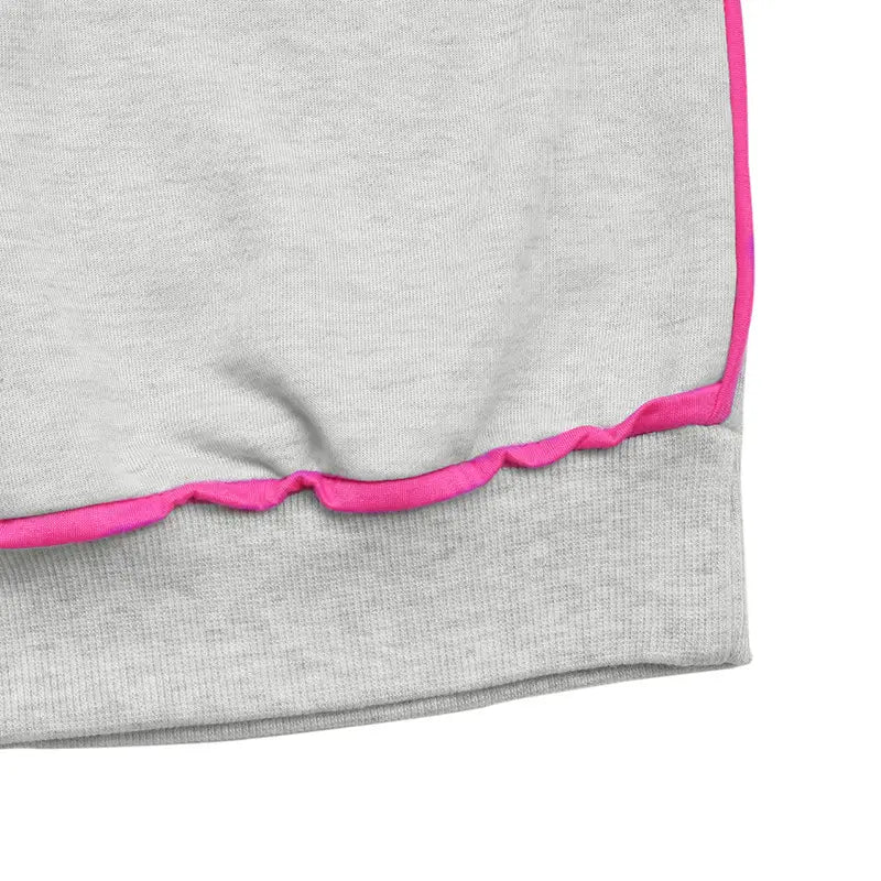 Suéter de jersey de mujer gris claro, manga larga, tallas asiáticas de poliéster de poliéster