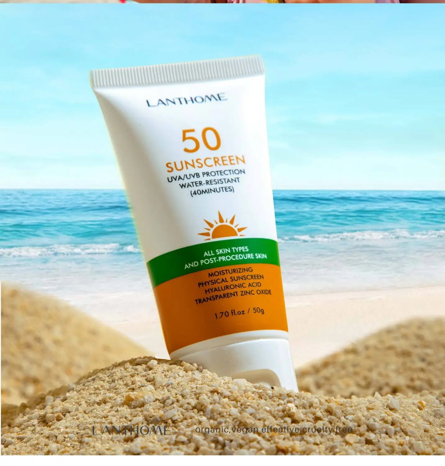 Creme corporal não grease, loção nutritiva 50g x1pcs para pele seca