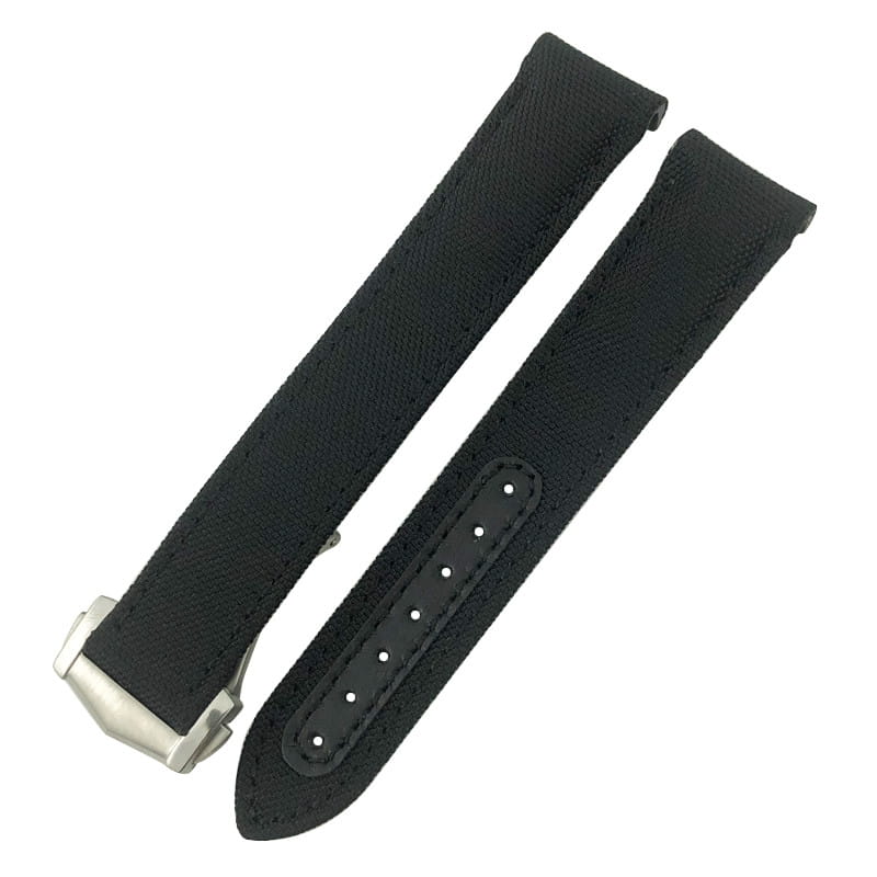 Nylon Canvas Leather Strap With Metal Buckle