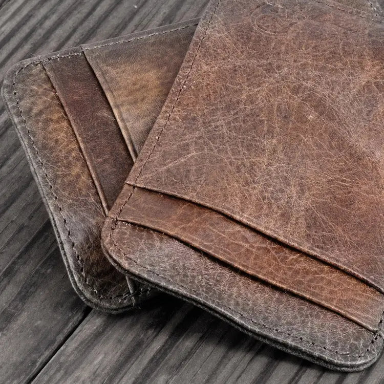 Stume da cistina a strati con finitura in cera d'olio vintage per uomini e donne