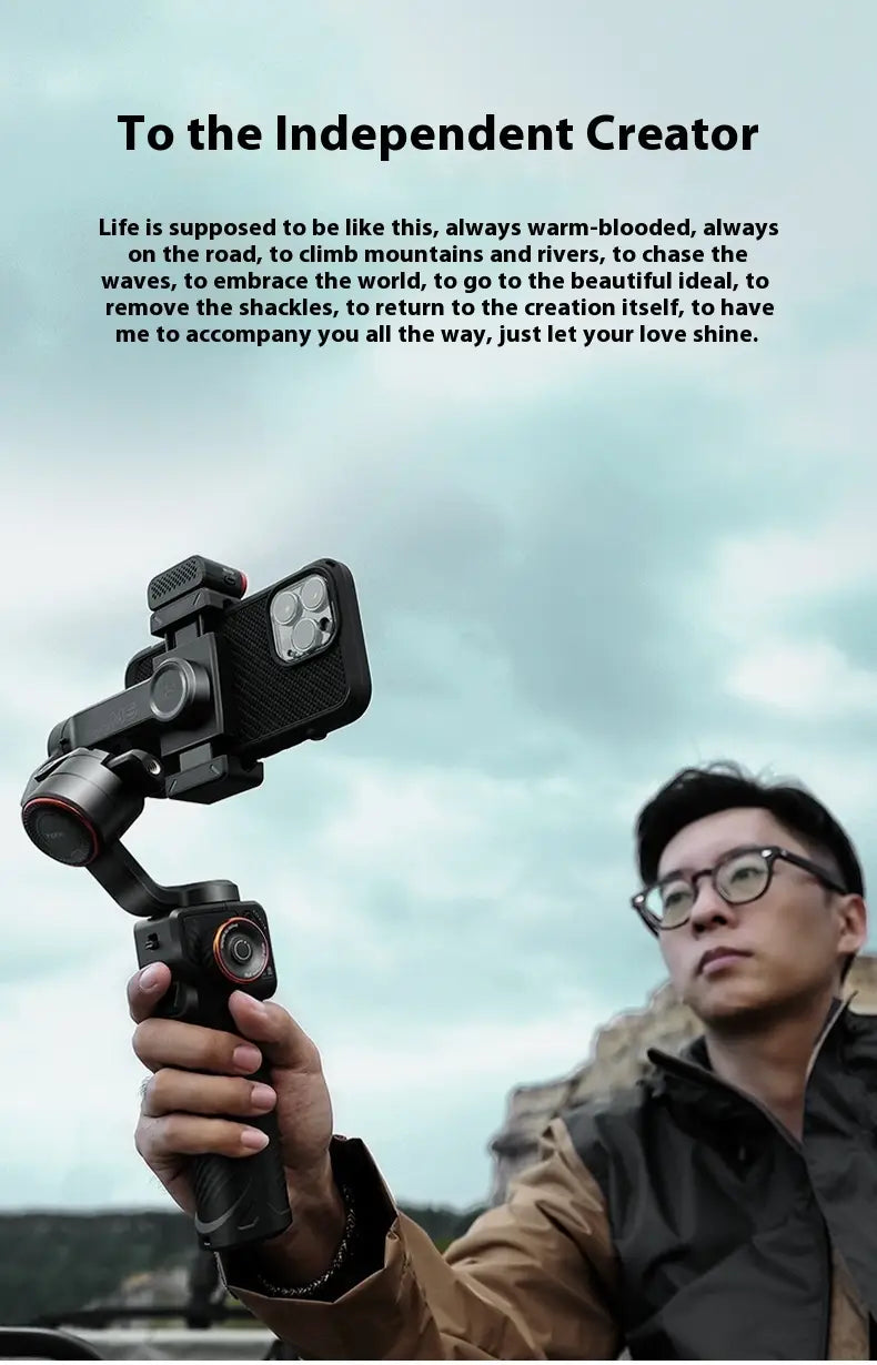 Mobile Phone Stabilizer with Face Tracking and AI Features