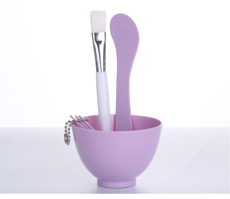 Zesdelige Draagbare Effen Kleur DIY Maskerkom Gereedschapsset