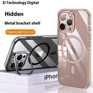 Metal Bracket Protective Sleeve Airbag Drop-resistant Transparent Phone Case