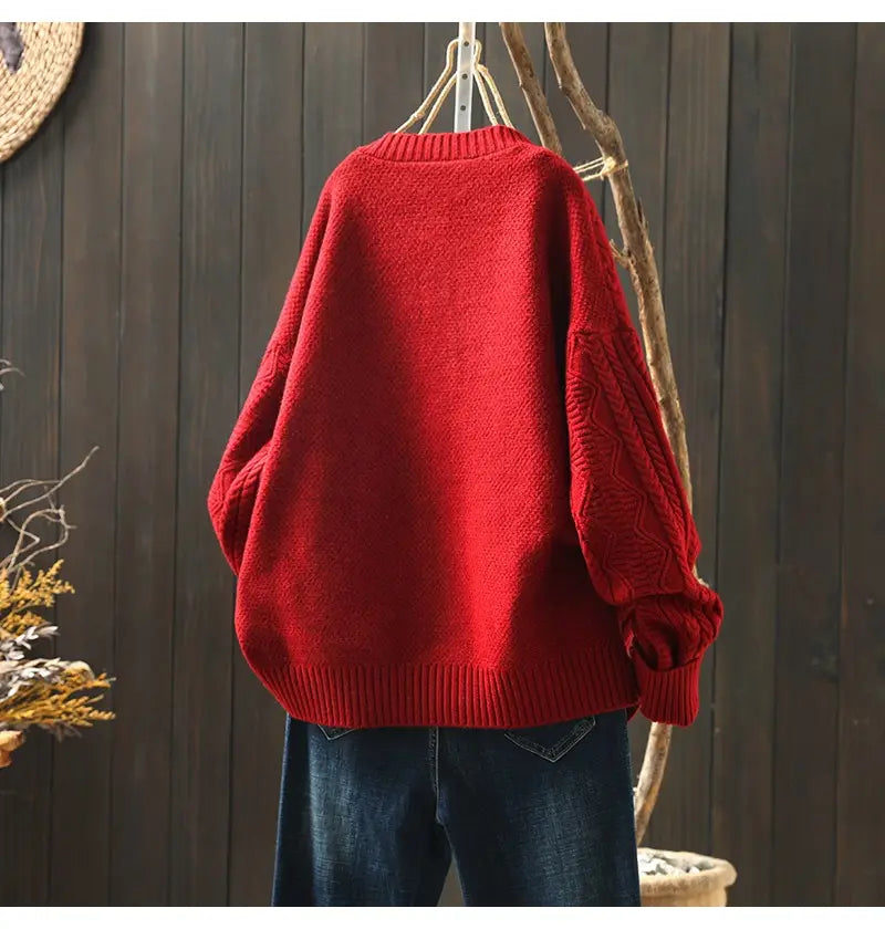 Lekki sweter dla kobiet w stylu wiskose światłowodowy w stylu swobodnego rozmiaru dla kobiet