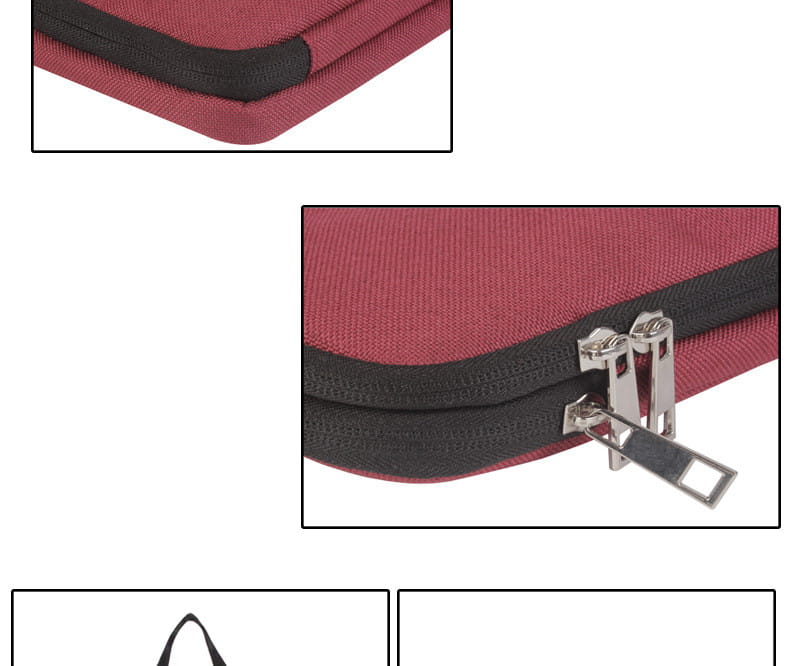 Waterproof Oxford Laptop Bag Shock Resistant Zipper Carrying Case Multiple Colors