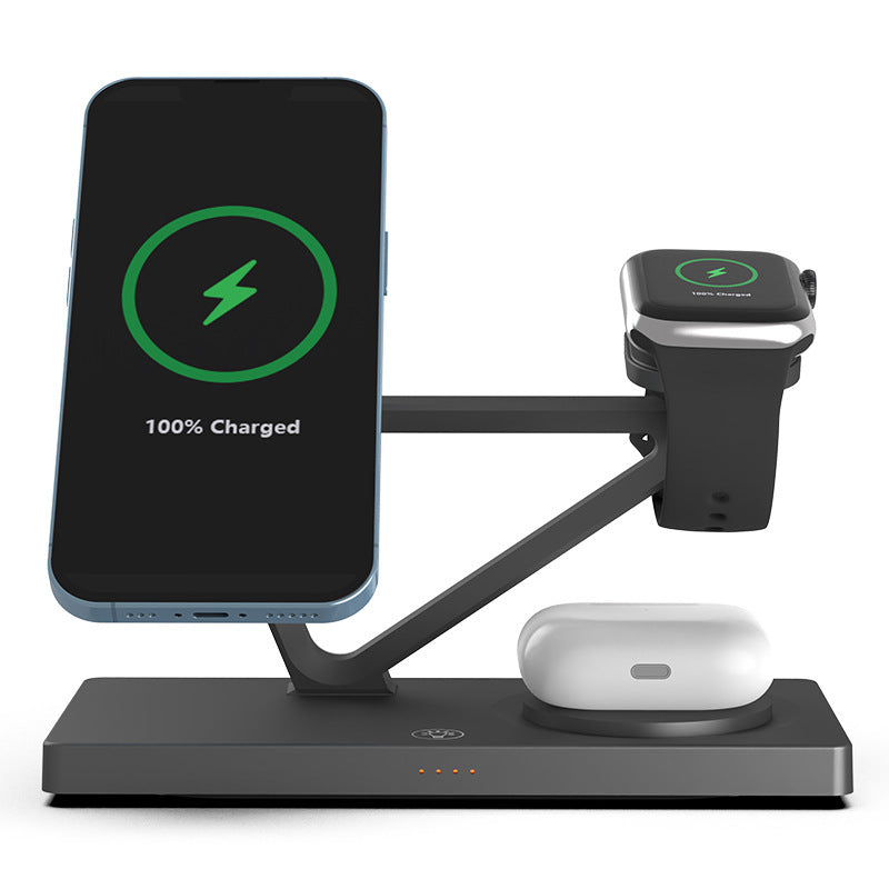 Five-in-one Multifunctional Magnetic Wireless Charger Night Light - Charge and Light Up Your Life with This Wireless