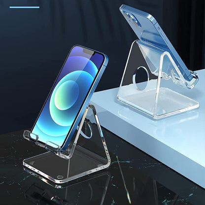 Acrylic Mobile Phone Stand Counter Display Stand Desktop Lazy Bracket