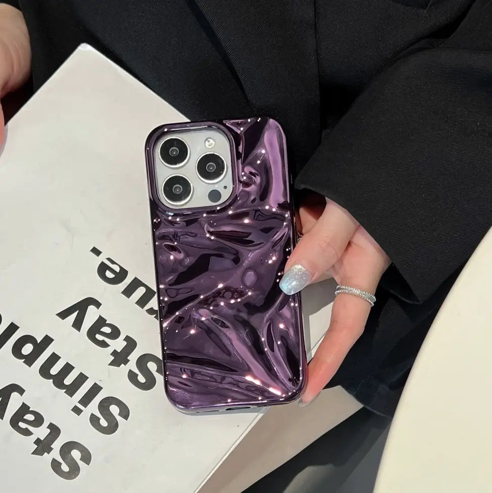 Electroplating de carcasa suave para iPhone 11 12 Pro Max Anti -Drop Fingerprint