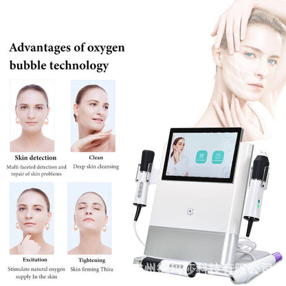 3 In 1 Ultrasonic CO2 Exfoliate Face Lifting Device Oxygen - Ultrasonic CO2 Exfoliate for a Lifted Face and Smile