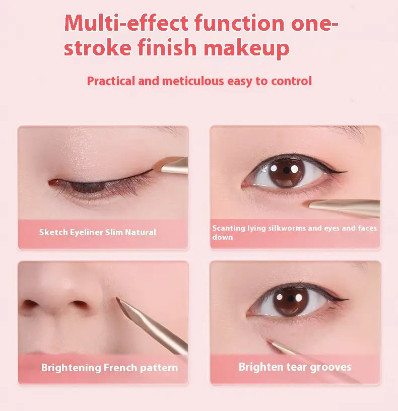 Sickle Eyeliner Brush Soft Eye Blooming Blush Makeup Tool