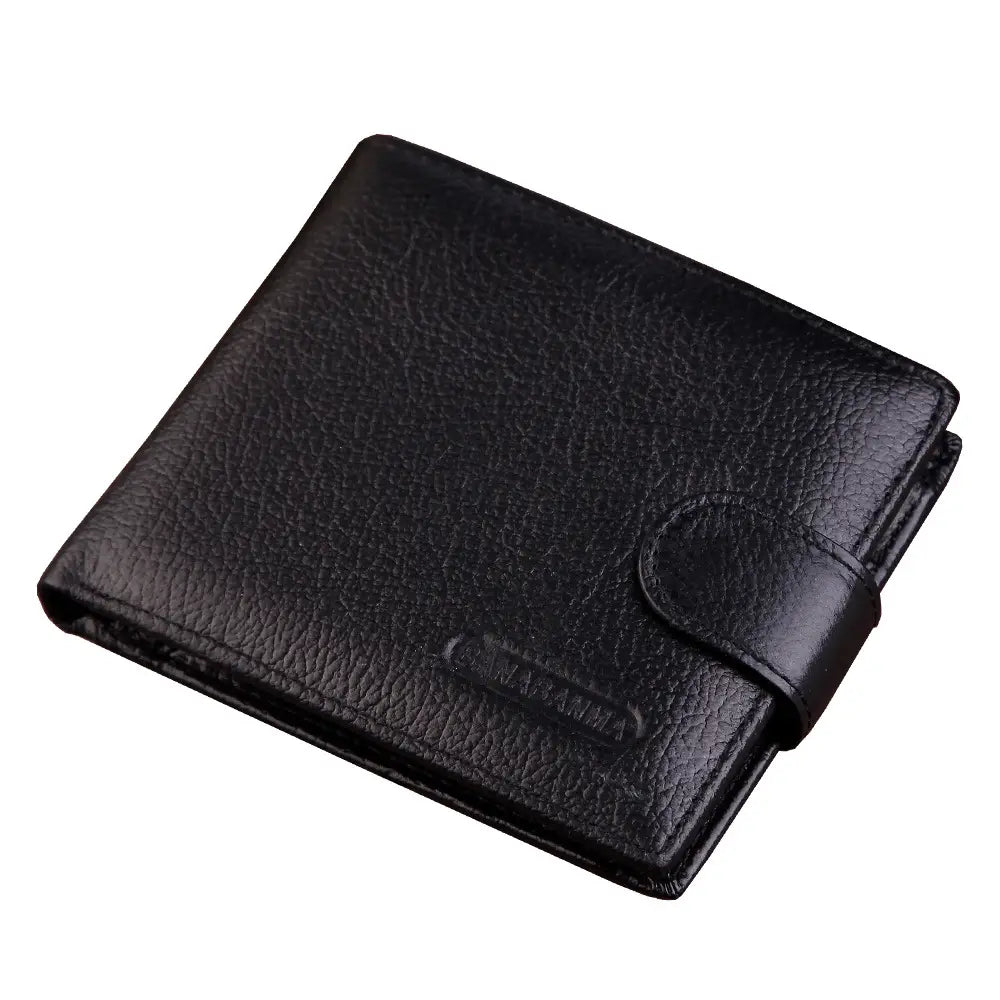 Leather Cowhide Wallet with Multiple Compartments for United States and CHF