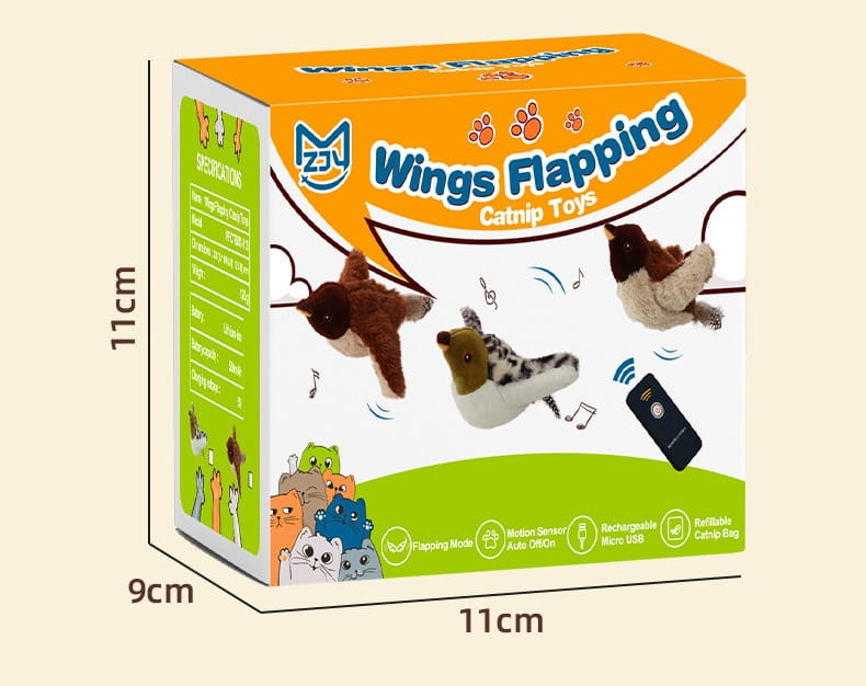 Kaugjuhtimisversioon pehme sametlindu lemmikloomade mänguasja usb laadimine interaktiivne