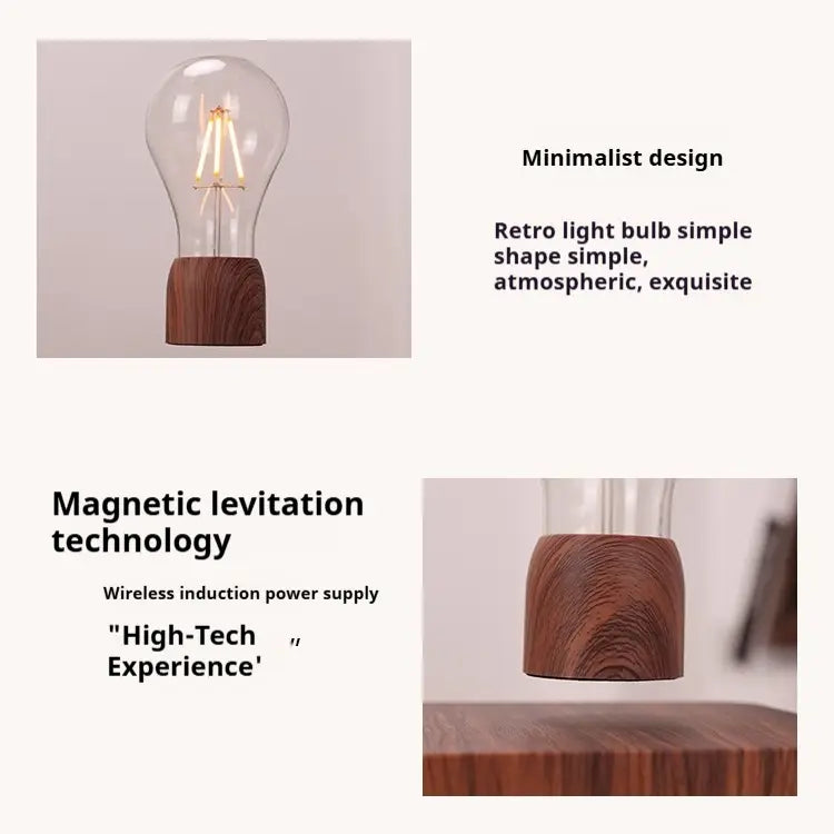Creative Night Light with Magnetic Suspension Bulb and Charging Base