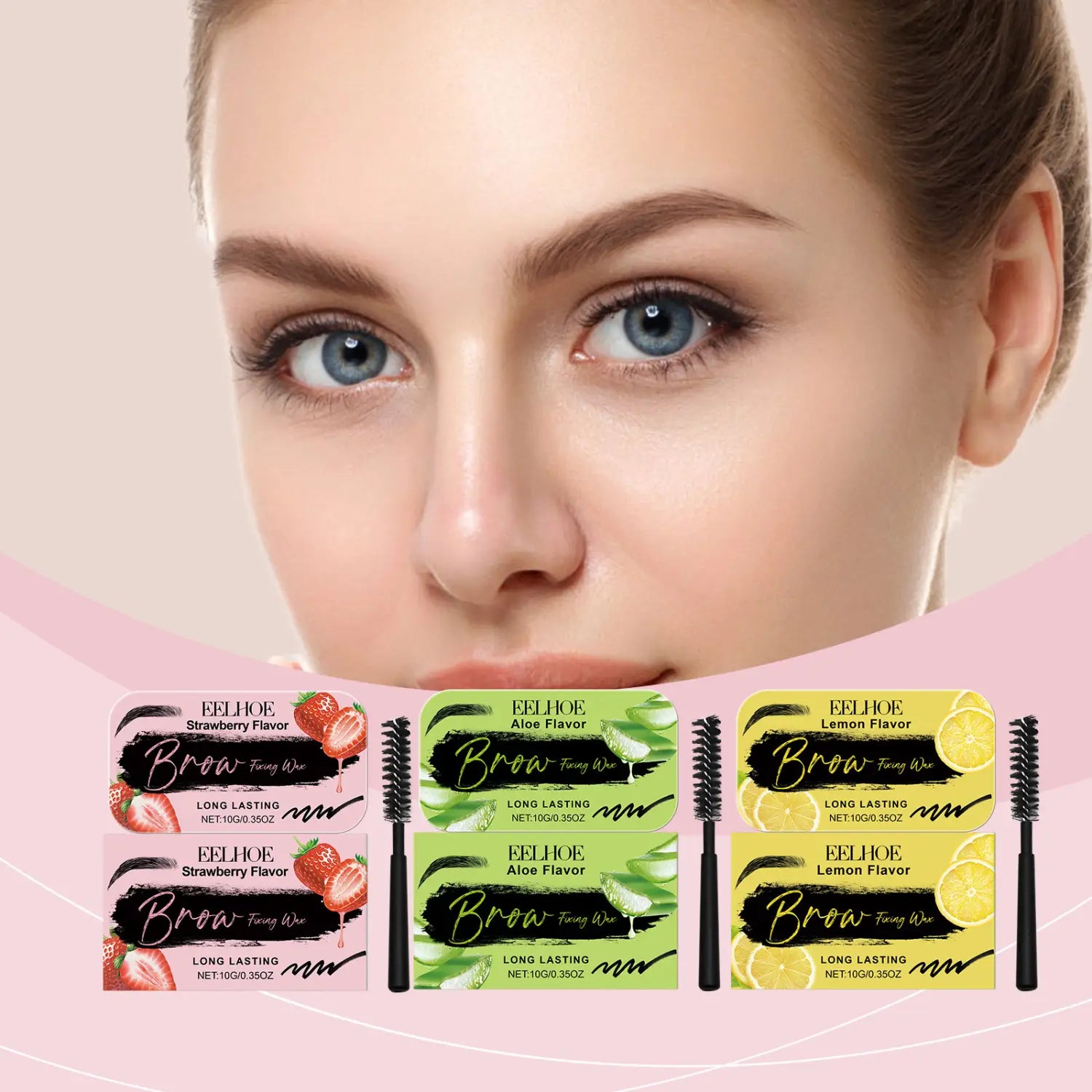 Eyebrow Modeling Wax for Shaping Lasting Makeup 10g with Flavors