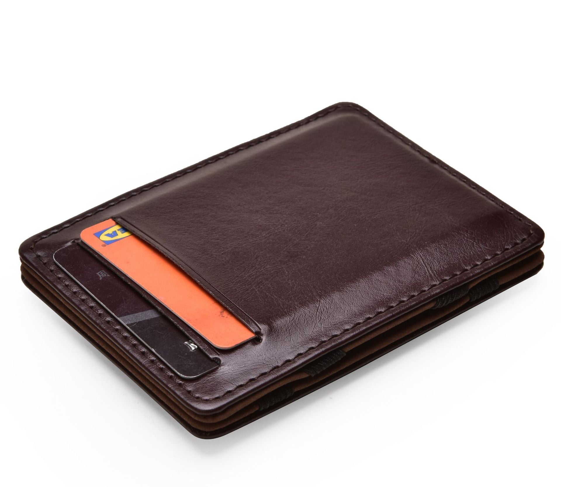 Flip PU Magic Wallet Business Card Holder Bags - Flip PU Wallet: Style That Won’t Flip