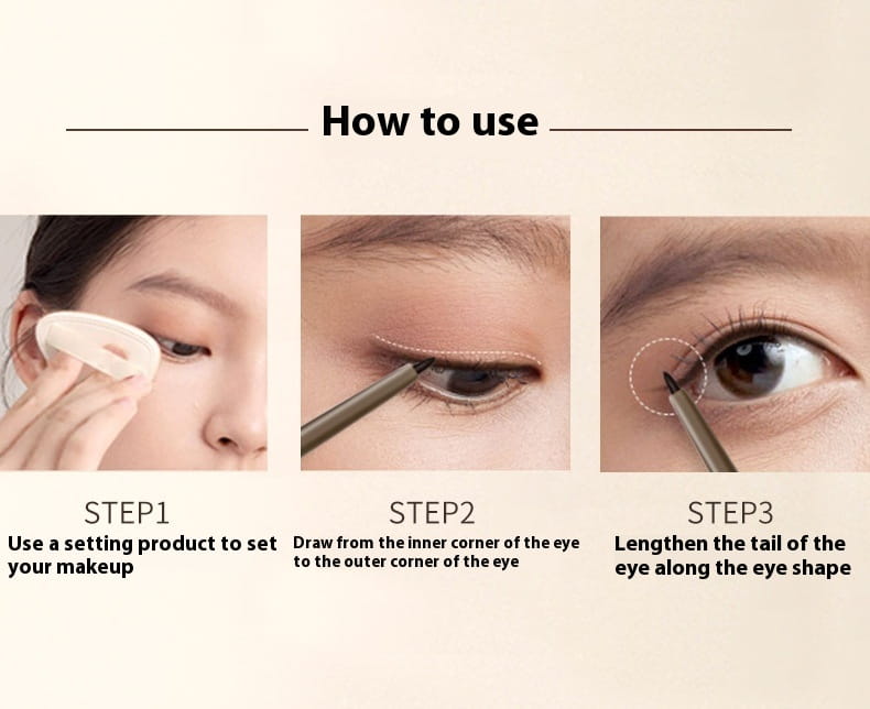 Extremely Fine Eyeliner Pen Crouching Silkworm Liquid with Assorted Colors