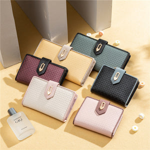 Women’s Fashion Zipper Buckle Clash Color Money Clip - Clash Color Money Clip for Fashionably Unhinged Wallets