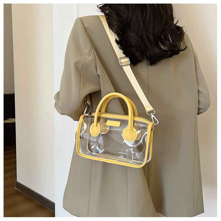 Liten plastreisekoffer Skulderveske for kvinner barn håndbagasje 23cm