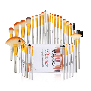 32-Piece Makeup Brush Set with Soft Hair Foundation Brushes in Multiple Colors - Fluff Your Face Our makeup brush set