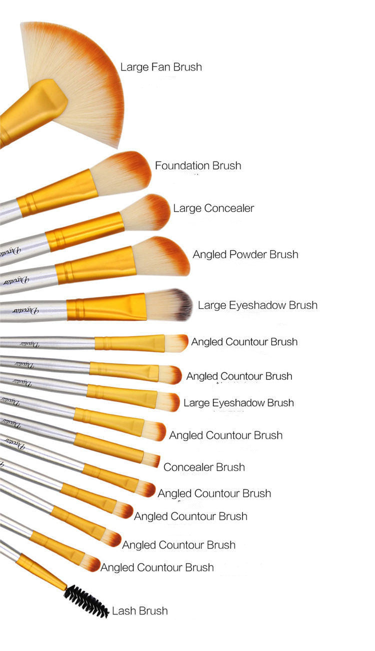 32-Piece Makeup Brush Set with Soft Hair Foundation Brushes in Multiple Colors - Fluff Your Face Our makeup brush set