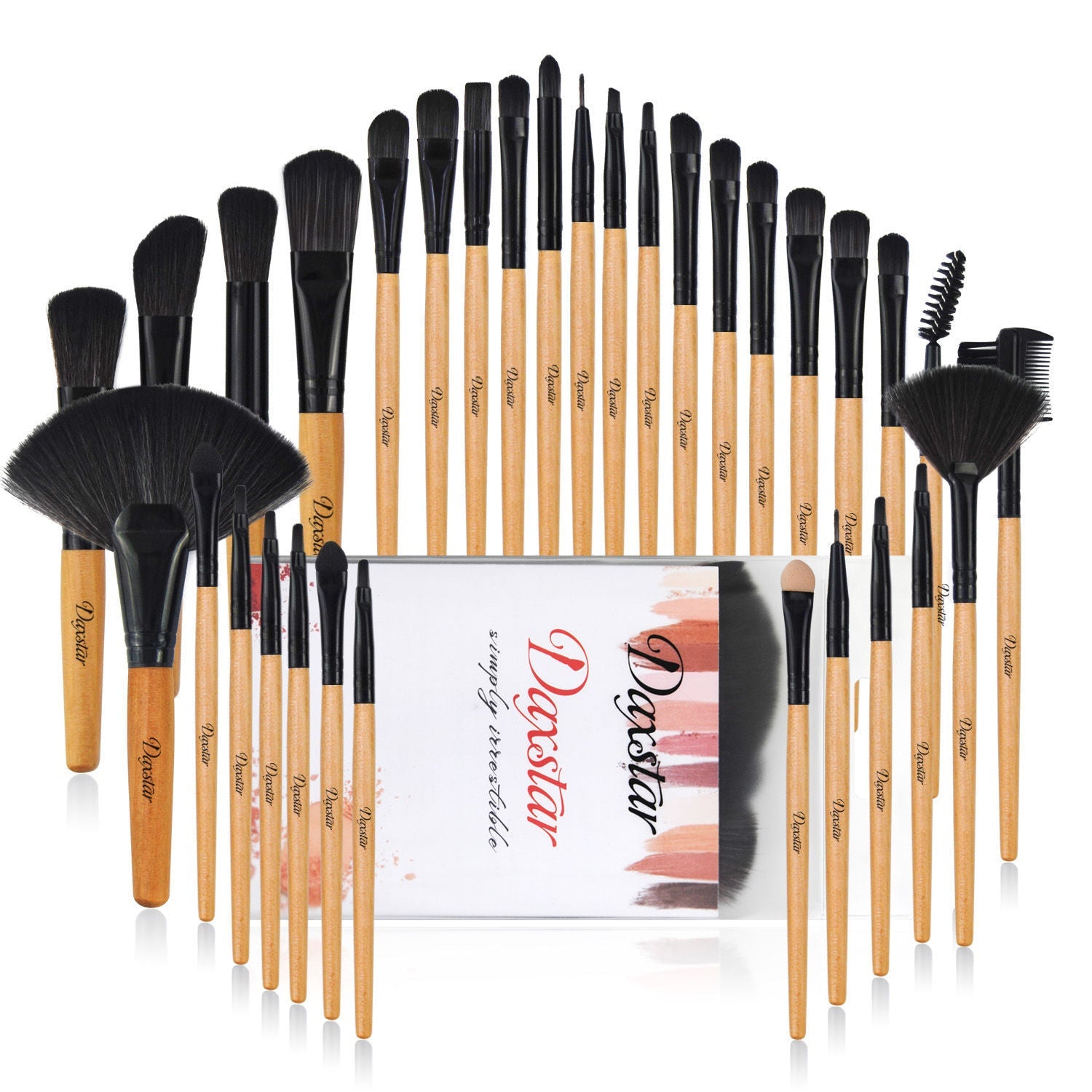 32-Piece Makeup Brush Set with Soft Hair Foundation Brushes in Multiple Colors - Fluff Your Face Our makeup brush set