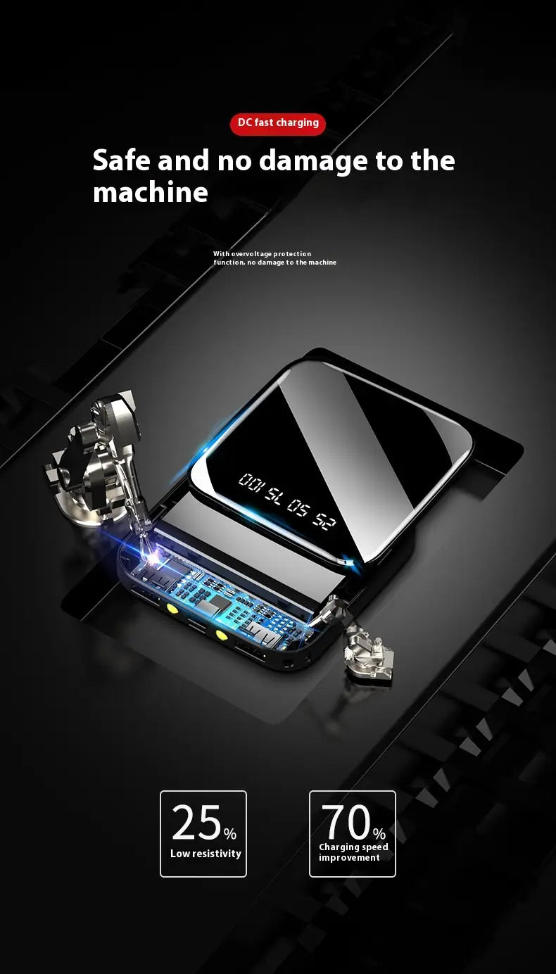 Dlúth 10000Mah Soláthar Cumhachta Iniompartha Pacáiste Battery USB Muirearú USB