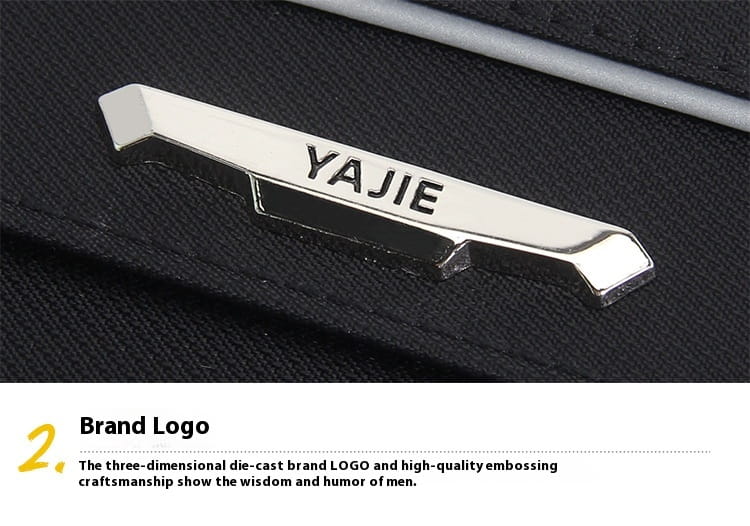 Black Oxford Cloth 16 Inch Waterproof Business Travel Men’s Handbag