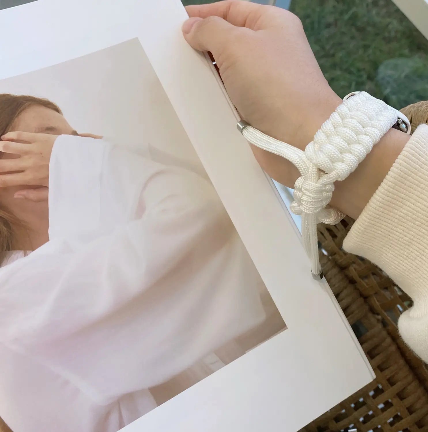 Paracord Braided Smart Watch Strap Compatible with iWatch Samsung Huawei