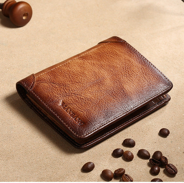 Cross Border New Leather Men’s Wallet - Cross Border Wallet for Men Not Just a Cowhide Purse