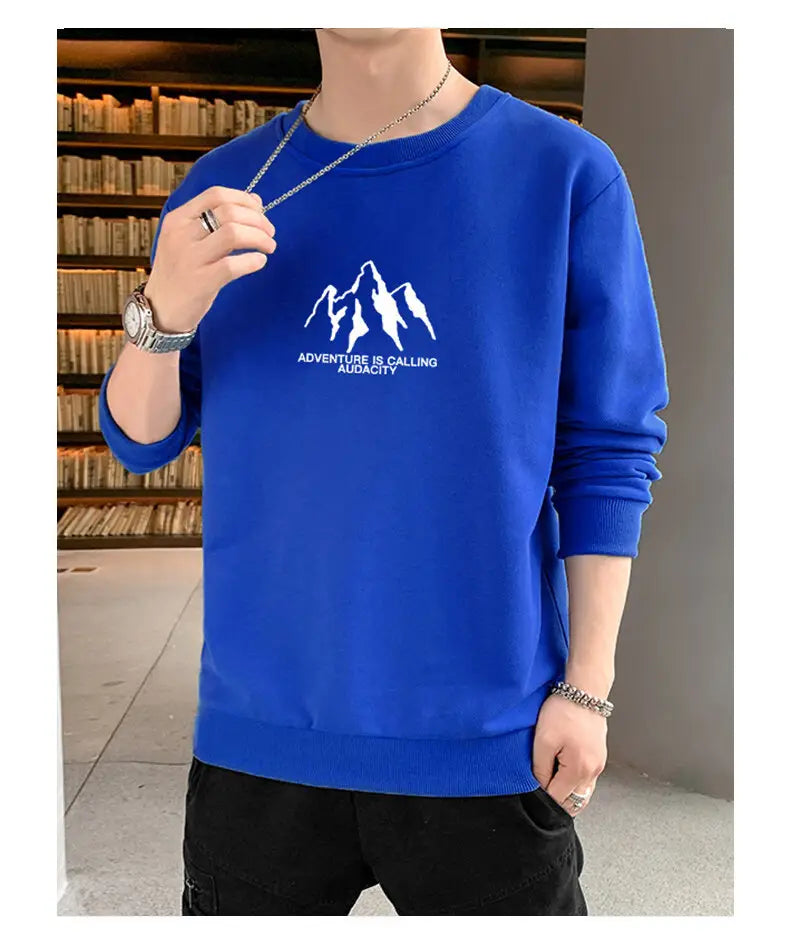 Meeste pikkade varrukatega pulloveri polüester dressipluus mitmes värvitoonis pluss suurused